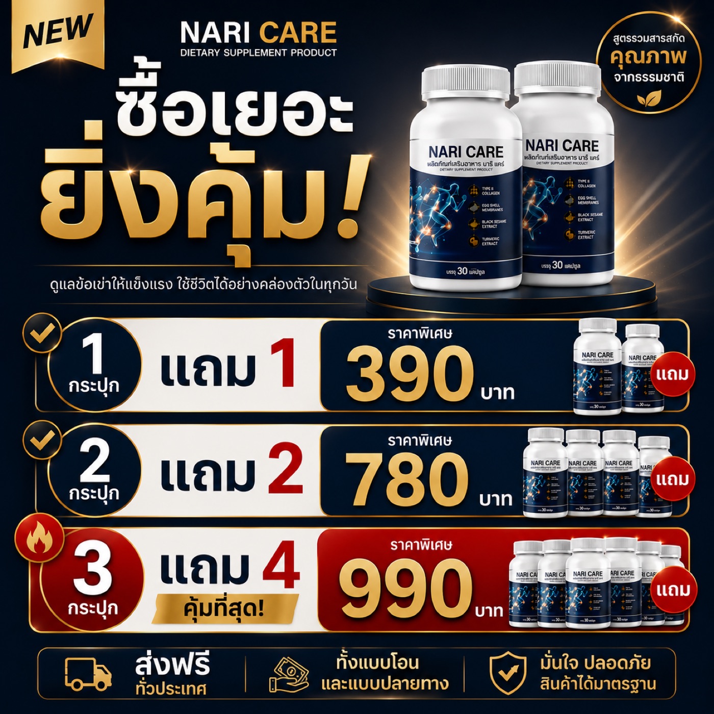ตัวอย่างงานกราฟิกและป้าย AI NARI CARE ชิ้นที่ 5